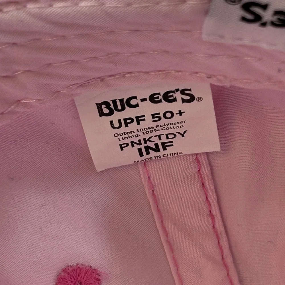 Buc-ee Beaver Infant Pink Buc-ee's Baseball Hat Tie Dye UPF 50+ INF